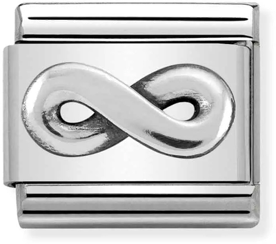 Nomination Classic Infinity Oxidised Sterling Silver & Steel Charm 330101/21