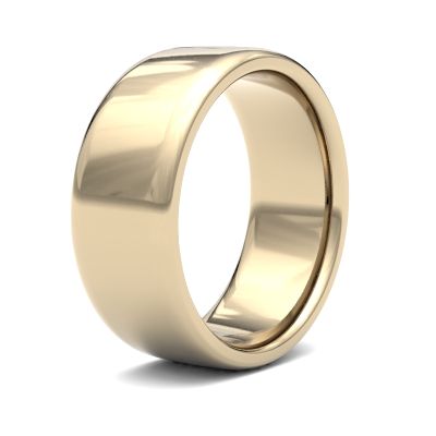 James Moore Wedding Rings | 9ct Yellow Gold | 8mm | Medium | Soft Court | AG_8GMS-9Y