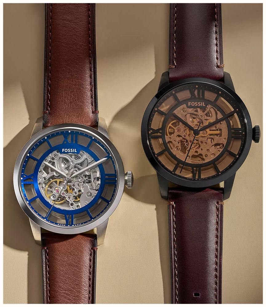 Fossil Townsman 44 mm Automatic Brown Leather ME3267 - alternate view 4