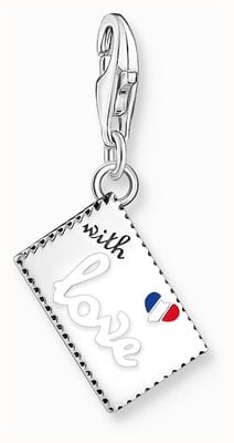 Thomas Sabo Stamp Design With Eiffel Tower Sterling Silver Charm Pendant 2082-691-7