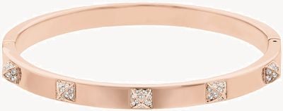 Swarovski Tactic Pavé Crystal Spike Rose Gold Tone Bangle | Medium 5098368
