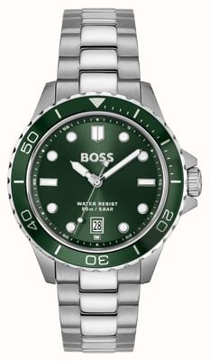 BOSS TROPER SPORT (42mm) Dark Green Dial / Stainless Steel Bracelet 1514294
