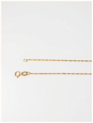 9ct Yellow Gold Ultra Fine Signaport Solid 0.95mm 16" Chain SSIN-95-9Y-16