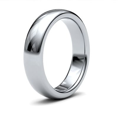 James Moore Wedding Ring  | Platinum | 5mm | Heavy | Size Premium Court | AG_5GHP-PT AG_5GHP-PT