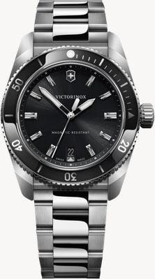 Victorinox Maverick Quartz (39mm) Black Dial / Stainless Steel Bracelet 242097