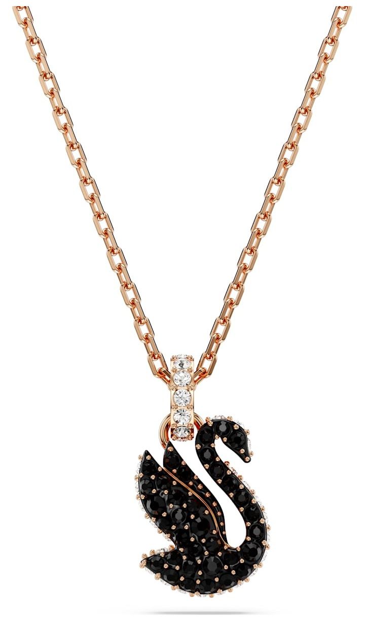 Swarovski 5678046 Swarovski Iconic Swan Pendant Swan Black Jewellery