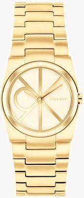 Calvin Klein CK Unite (26mm) Gold Dial / Gold PVD Stainless Steel Bracelet 25100127