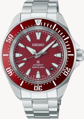 Seiko Prospex 4R Red ‘Shog-urai’ Diver (41.7mm) Red Dial / Stainless Steel Bracelet SRPL11K1