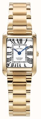 Jacques Du Manoir Emily Swiss Quartz (19mm) White Dial / Gold PVD Stainless Steel Bracelet JWL04402