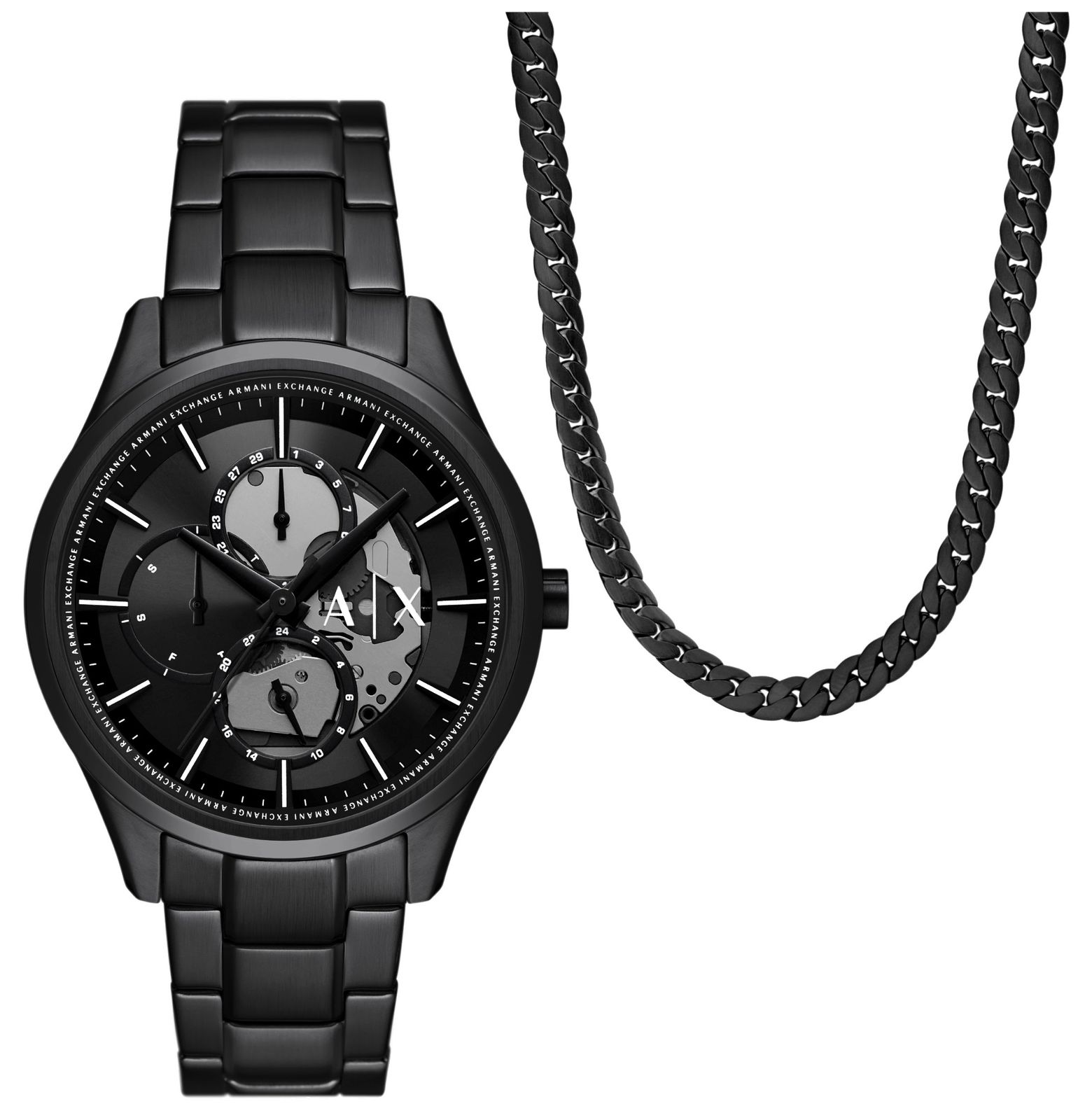 Armani Exchange AX7160SET Men’s Dante Gift Set (42mm) Black Watch