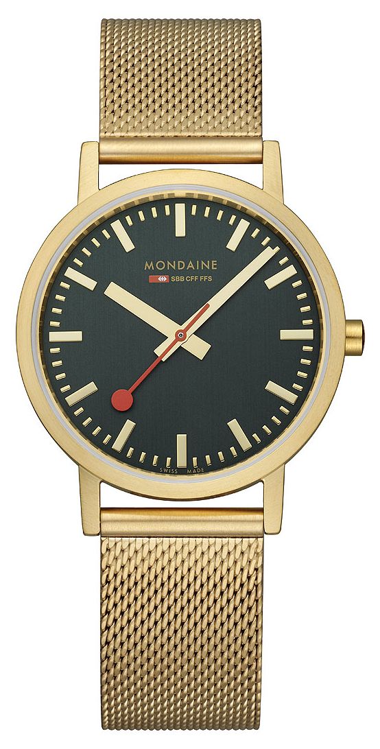 Mondaine A660.30314.60SBM Classic | 36mm | Green Dial | IP Watch