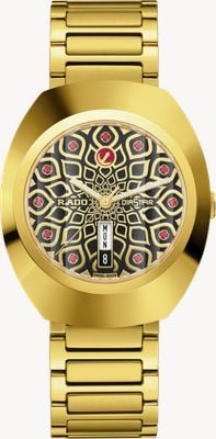 RADO DiaStar Original Automatic (38mm) Black Dial / Gold PVD Stainless Steel Bracelet R12161653