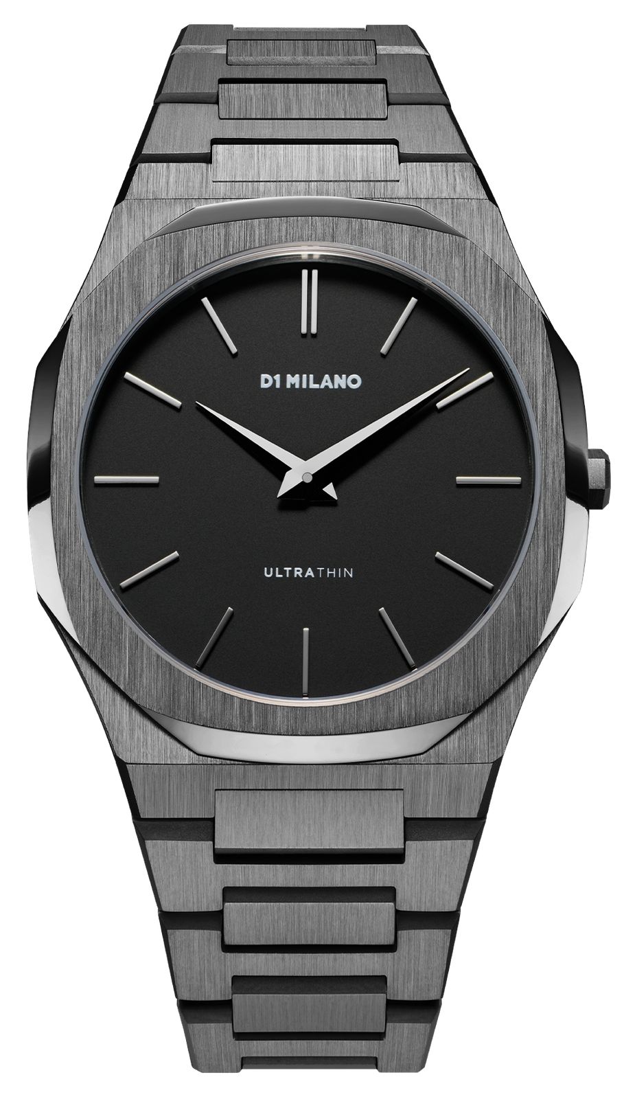 D1 Milano UTBJ41 Ultra Thin Re-Gun (40mm) Matte Black Dial Watch