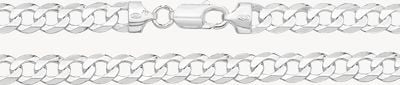 Treasure House Sterling Silver Flat Curb Chain 8" G1070/08