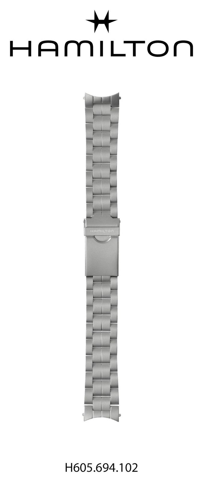 Hamilton Straps H695694102 Watch Bracelet Only Stainless