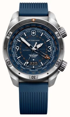 Victorinox Air Pro Automatic GMT (43mm) Blue Dial / Blue Rubber Strap 242003