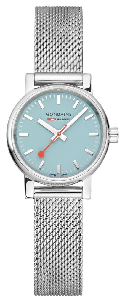 Mondaine MSE.26140.SM Women's Evo2 | Turquoise Dial | Steel Watch