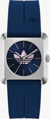 Adidas RETRO POP FOUR (31mm) Blue Dial / Blue Silicone Strap AOSY26502