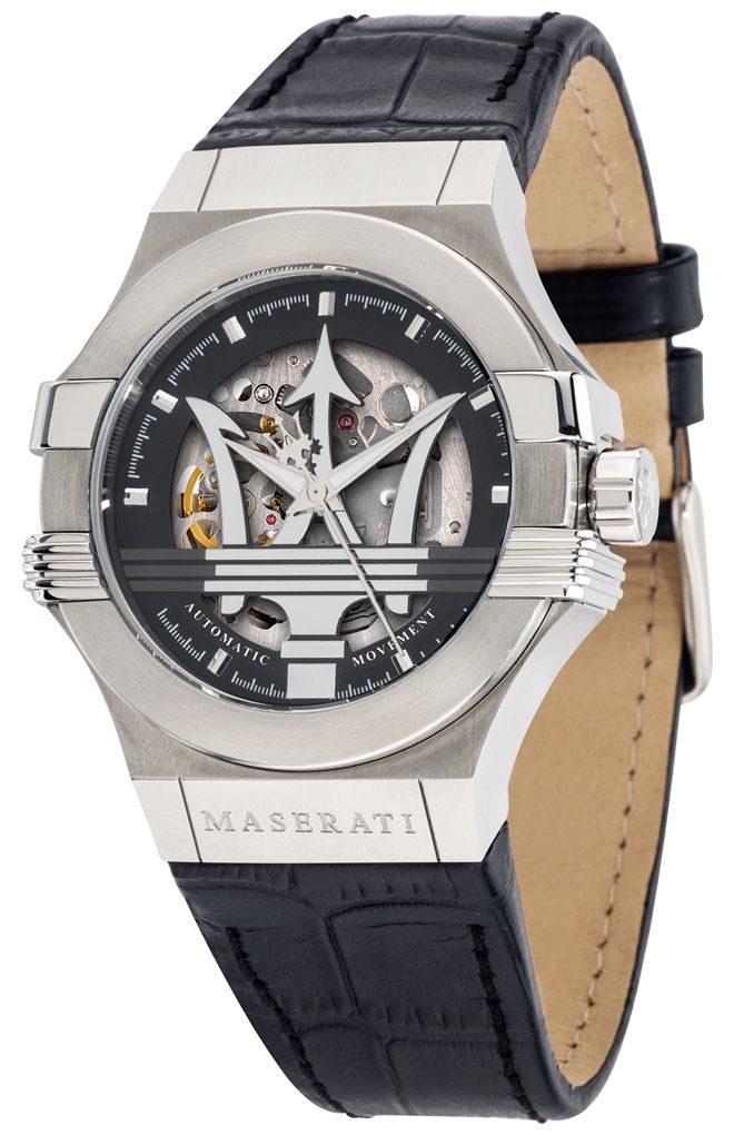 Maserati R8821108038 Potenza | Automatic | Black Leather Watch