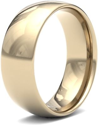 James Moore Wedding Rings | 9ct Yellow Gold | 7mm | Light | Traditional Court | AG_7GLC-9Y