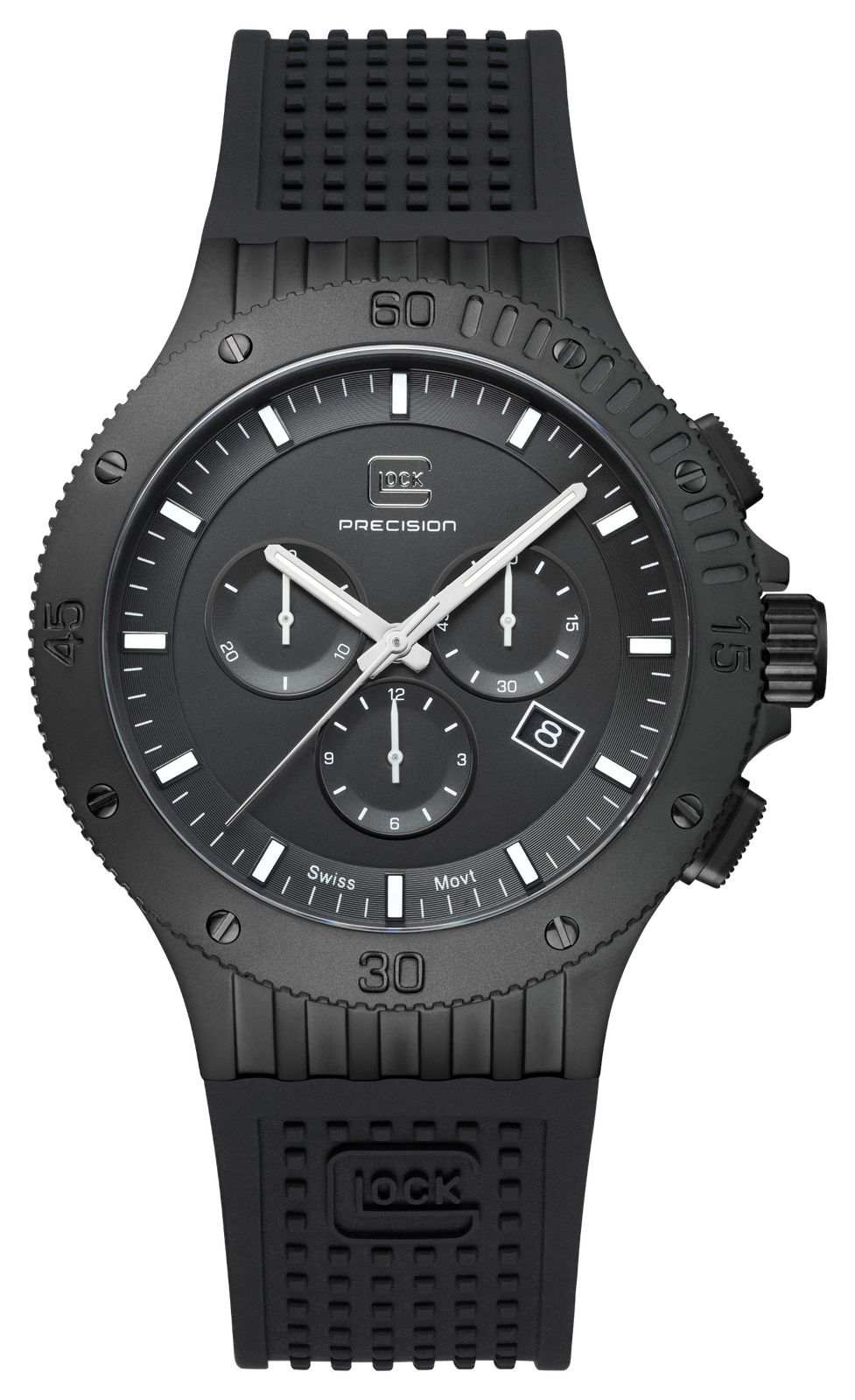GLOCK Precision GW-42-2-24 Quartz Chronograph (44mm) Black Watch