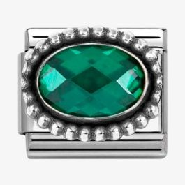 Nomination Classic Green Oval Bead Cubic Zirconia Charm 330607/027