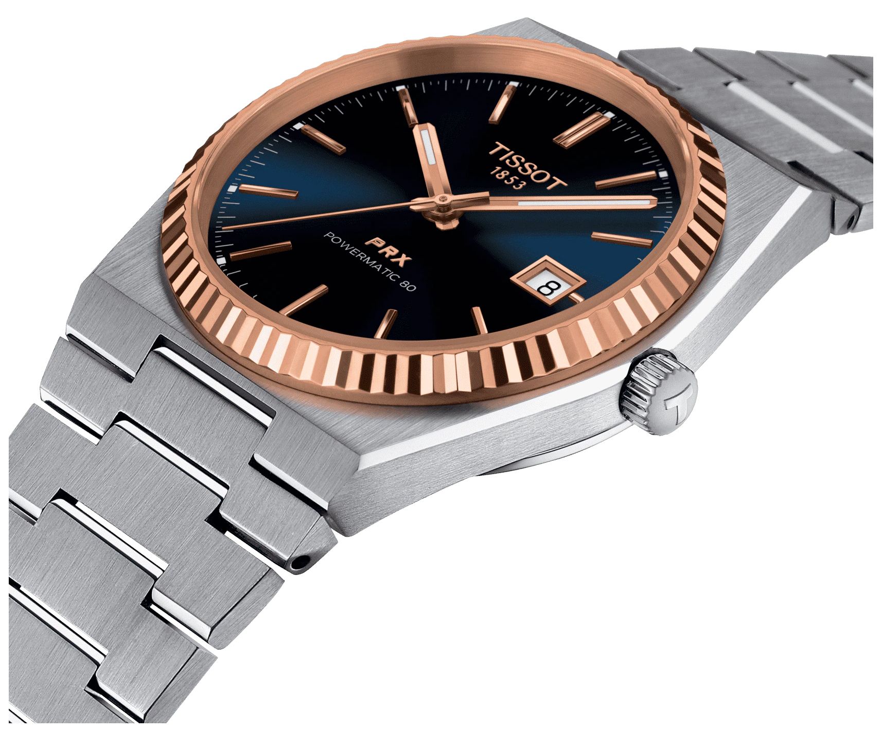 Tissot T9314074104100 Prx Powermatic 80 - 18K Rose Gold Watch - 2