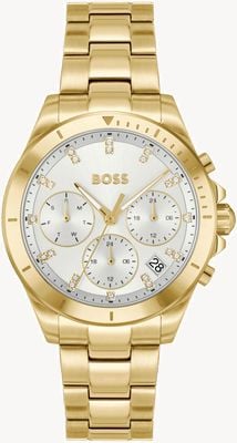 BOSS ALLEY SPORT LUX (36mm) Silver Dial / Gold PVD Stainless Steel Bracelet 1502829
