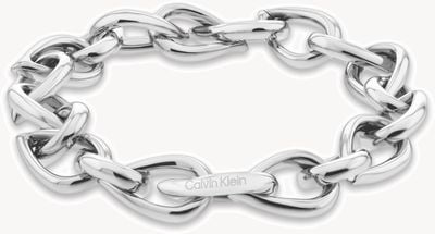 Calvin Klein Sculptured Drops Silver Chain Bracelet 35000913