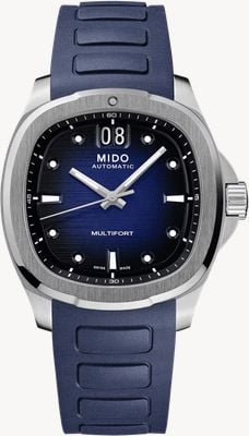 MIDO Multifort TV Big Date Automatic (40mm) Blue Gradient Dial / Blue Rubber Strap M0495261704100