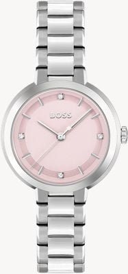 BOSS Women's Sena (34mm) Pink Dial / Stainless Steel Bracelet 1502757