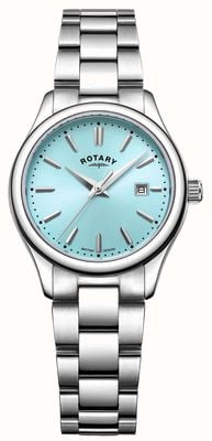 Rotary Contemporary Pastel Quartz (32mm) Pastel Blue Sunray Dial / Stainless Steel Bracelet LB05092/77