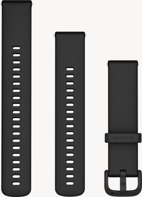 Garmin Quick Release Bands (20mm) Black Silicone with Black Hardware - Strap Only 010-12932-64