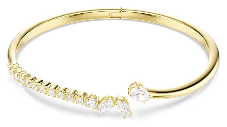 Swarovski 5750440 Mesmera bangle, Mixed cuts, White, 18K Jewellery