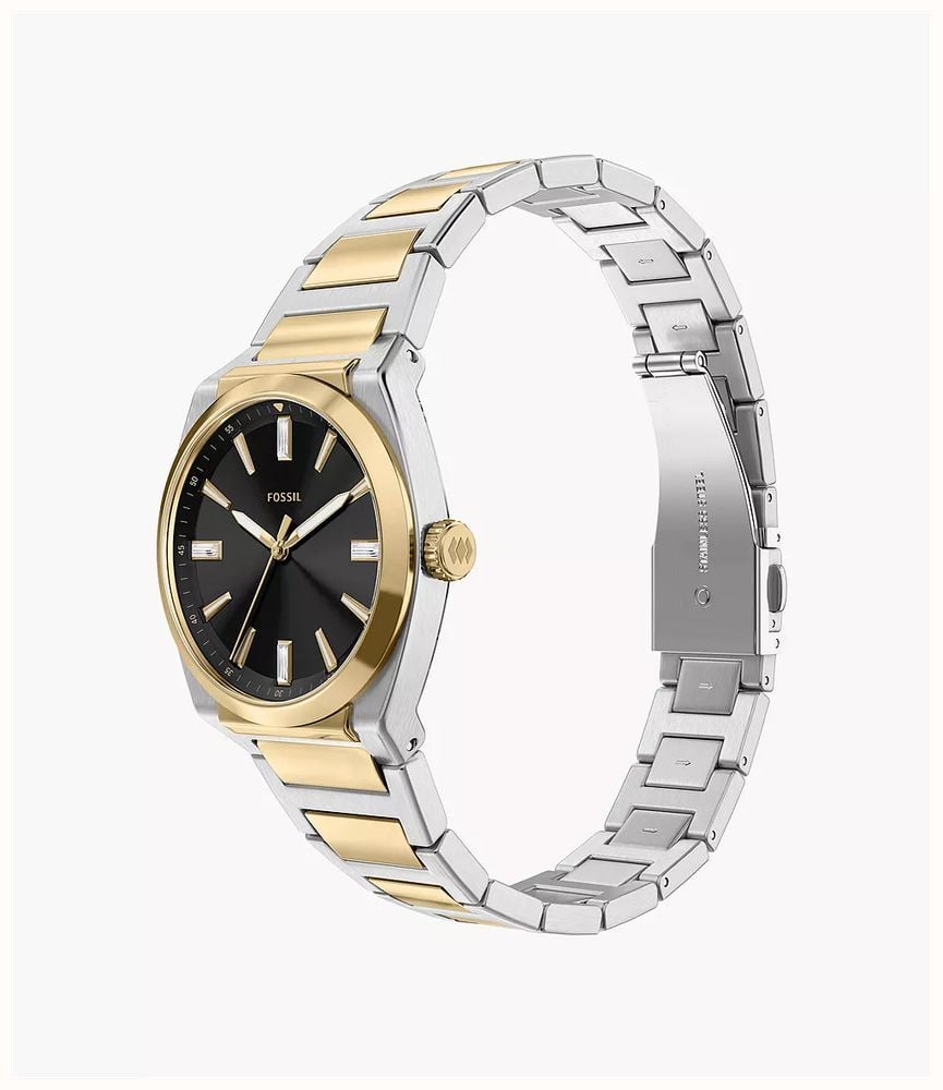Fossil Everett 27 mm Three-Hand Two-Tone Stainless Steel Fossil Watch ES5495 - alternate view 4