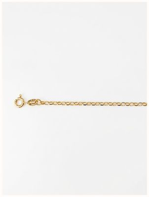 James Moore & Co Semi Hollow Diamond-Cut Oval Belcher 9ct 1.75mm Yellow Gold 20" Chain HOBD-175-9Y-20
