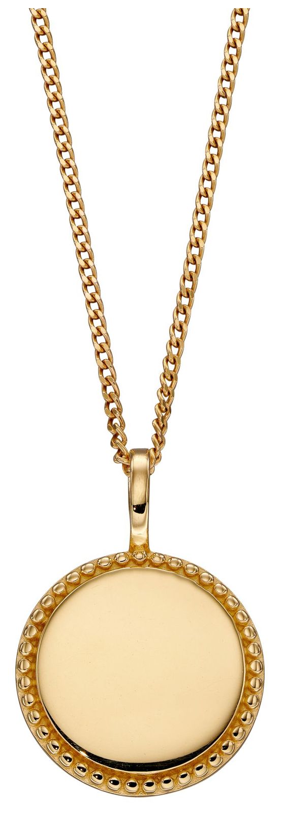 Elements Silver P5001 Silver Gold Plated Millegrain Edge Jewellery
