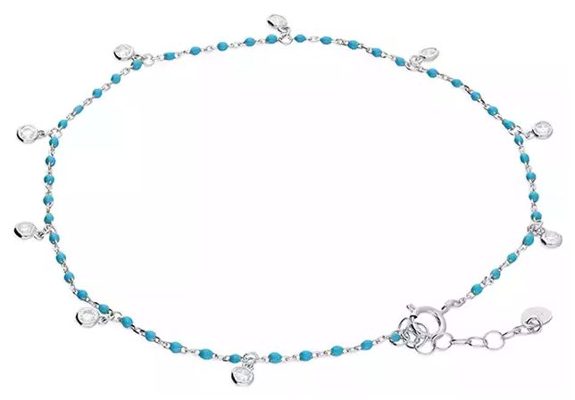 James Moore CME H3600/S Sterling Silver Turquoise Blue Bead Jewellery