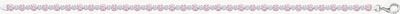 Ladies Sterling Silver Pink CZ Bracelet G2689PZ