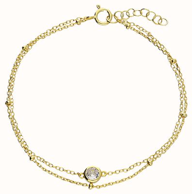 Silver Bracelet Single Cz Chain H5100/Y