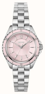 BOSS SAGE AQUA Three-Hand Quartz (30mm) Pink Dial / Stainless Steel Bracelet 1502847