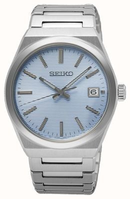 Seiko Essential Time (38.9mm) Sky Blue Dial / Stainless Steel Bracelet SUR599P1