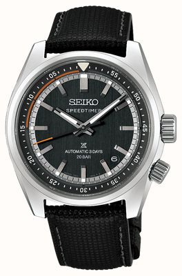 Seiko Prospex “Heritage Motoring” Countdown Speedtimer (39.5mm) Petrol Blue Dial / Black Leather HBC004J1