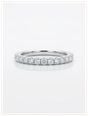 0.33ct Round Brilliant Natural Diamond Platinum Half Eternity Ring HET100161/P