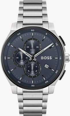 BOSS Men's Peak 2.0 (44mm) Blue Chronograph Dial / Stainless Steel Bracelet 1514189