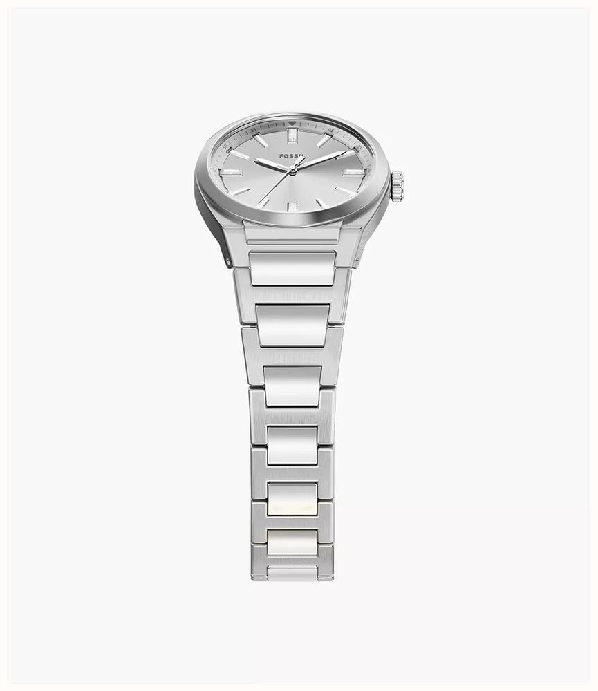 Fossil Everett 27 mm Three-Hand Stainless Steel Fossil Watch ES5490 - alternate view 3