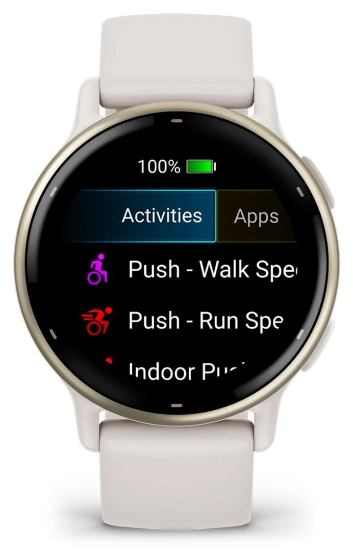 Garmin 010-02862-11 Vivoactive 5 Cream Gold Aluminium Bezel Watch